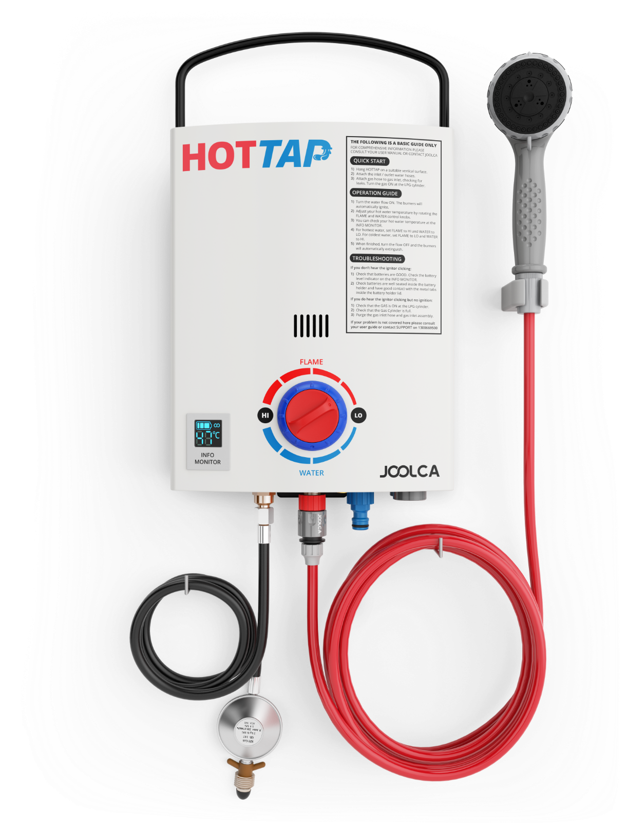 Portable Hot Water System For Camping (1244x1634), Png Download
