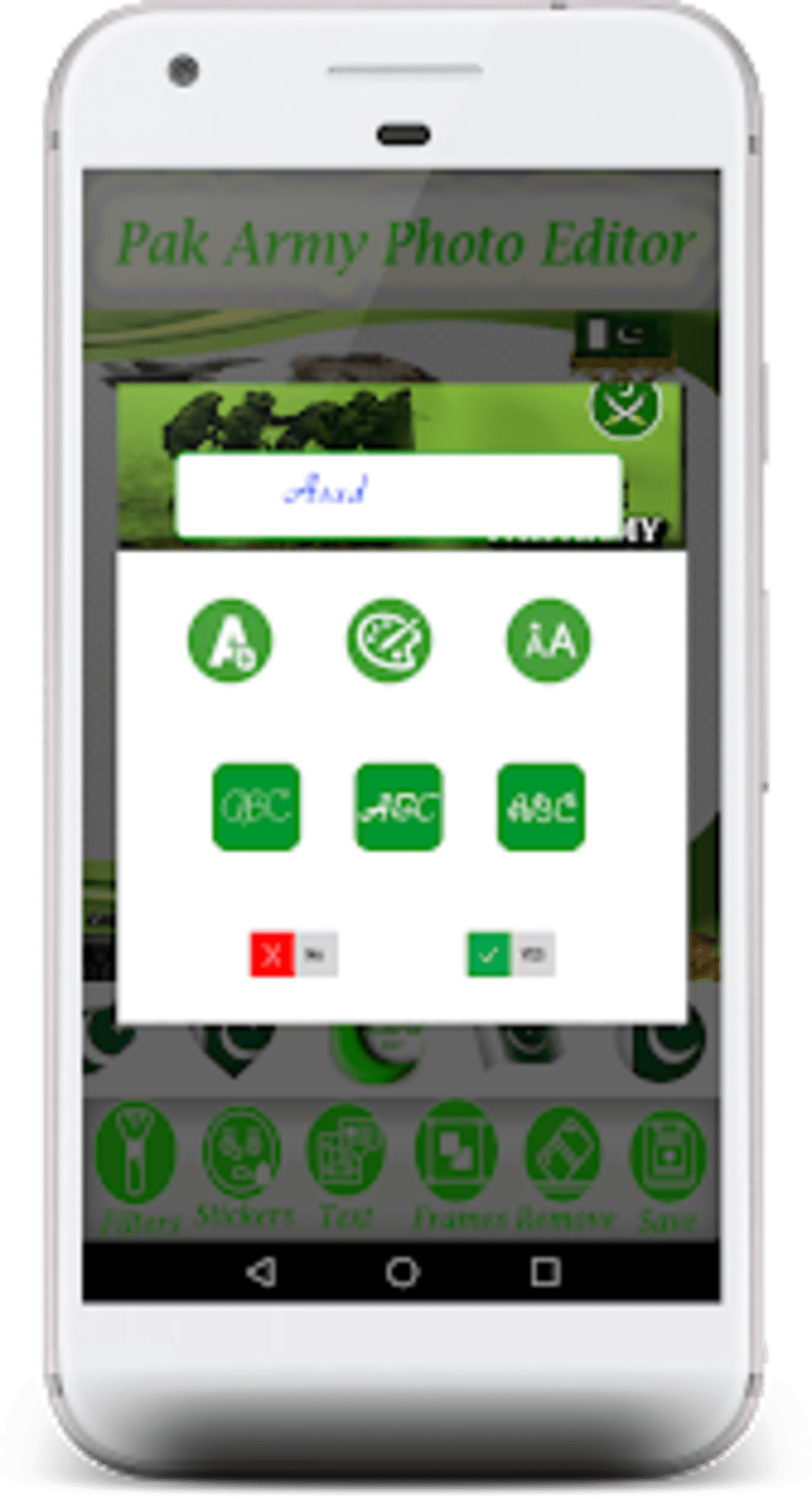 Pak Army Photo Frame - Mobile Phone (1020x1882), Png Download