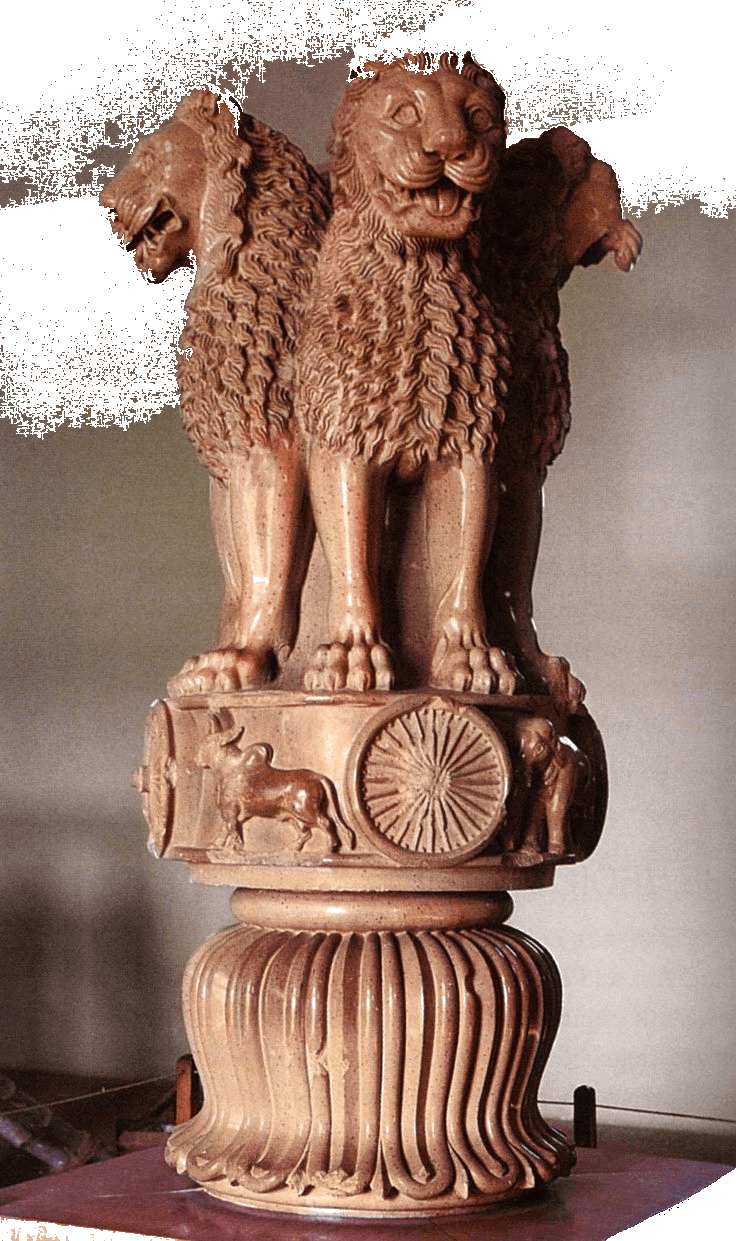 Lion Capital, Sarnath - Lion Capital At Sarnath (736x1241), Png Download