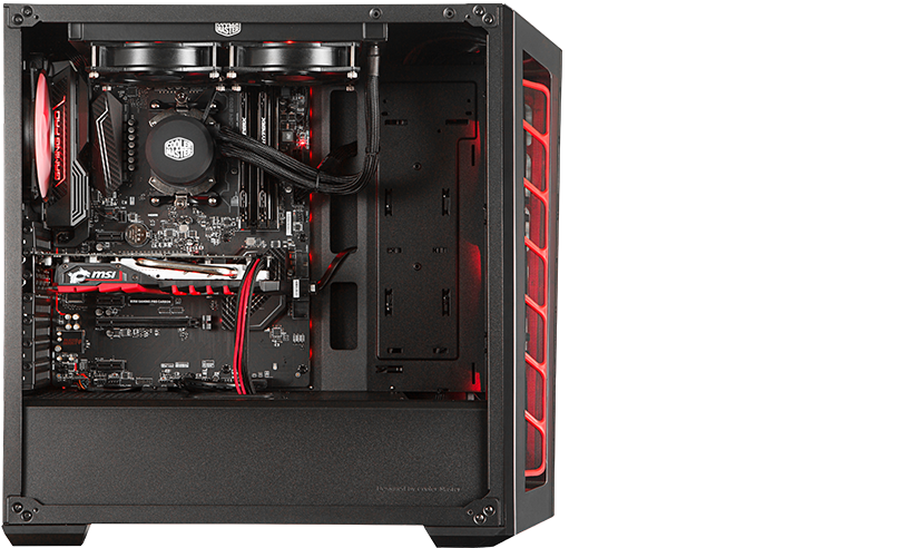 The Masterbox Mb520 Case Supports Cpu Coolers Up To - Cooler Master Masterbox Mb520 (1000x619), Png Download