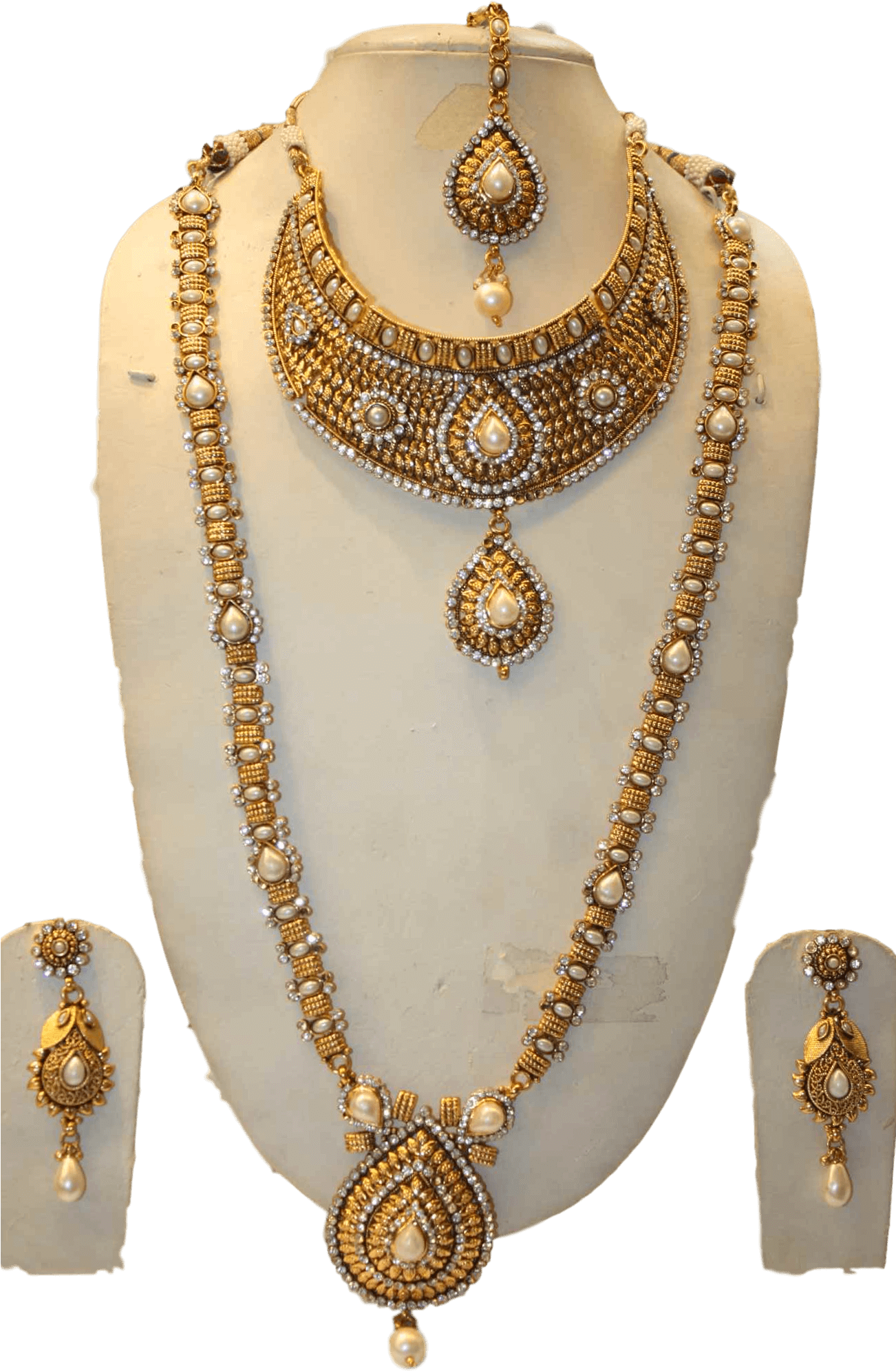 Malabar Wedding Jewellery Rental - Necklace (1301x2060), Png Download