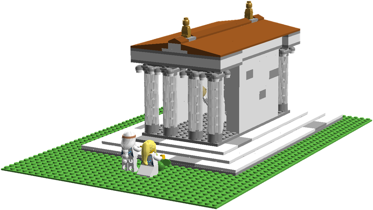 Temple Of Athena Nike (1600x799), Png Download