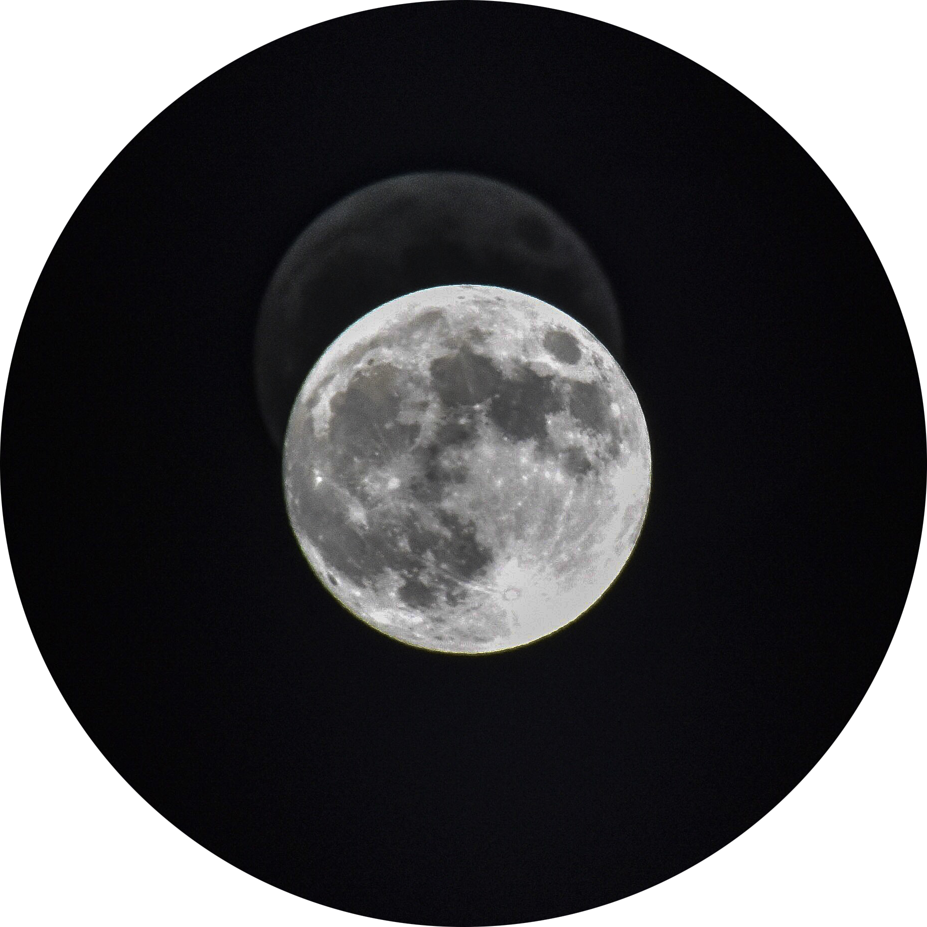 Full Moon Feb 2018 (1848x1848), Png Download