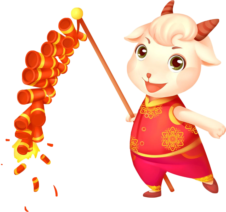 Image Royalty Free Library Chinese New Year Fai Chun - Firecracker (1000x1030), Png Download