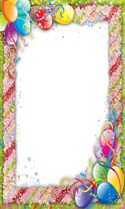 Birthday Photo Frame Png (480x800), Png Download