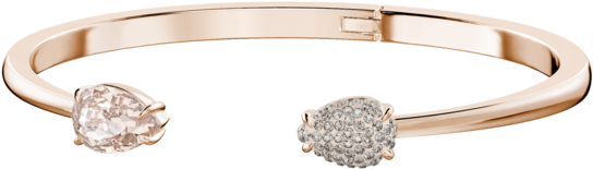 Swarovski Bangle Rose Gold (600x600), Png Download