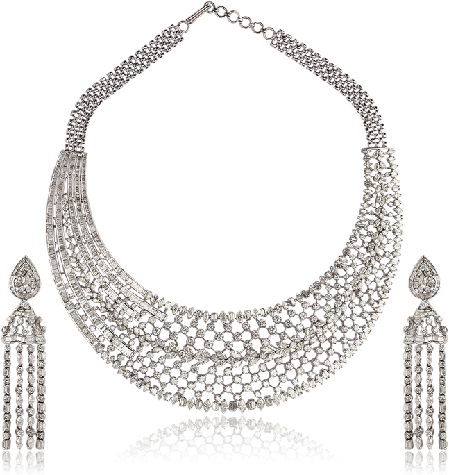 Download Niaj By Shradha Products Necklace Enticing Diamond Necklace Full Size Png Image Pngkit