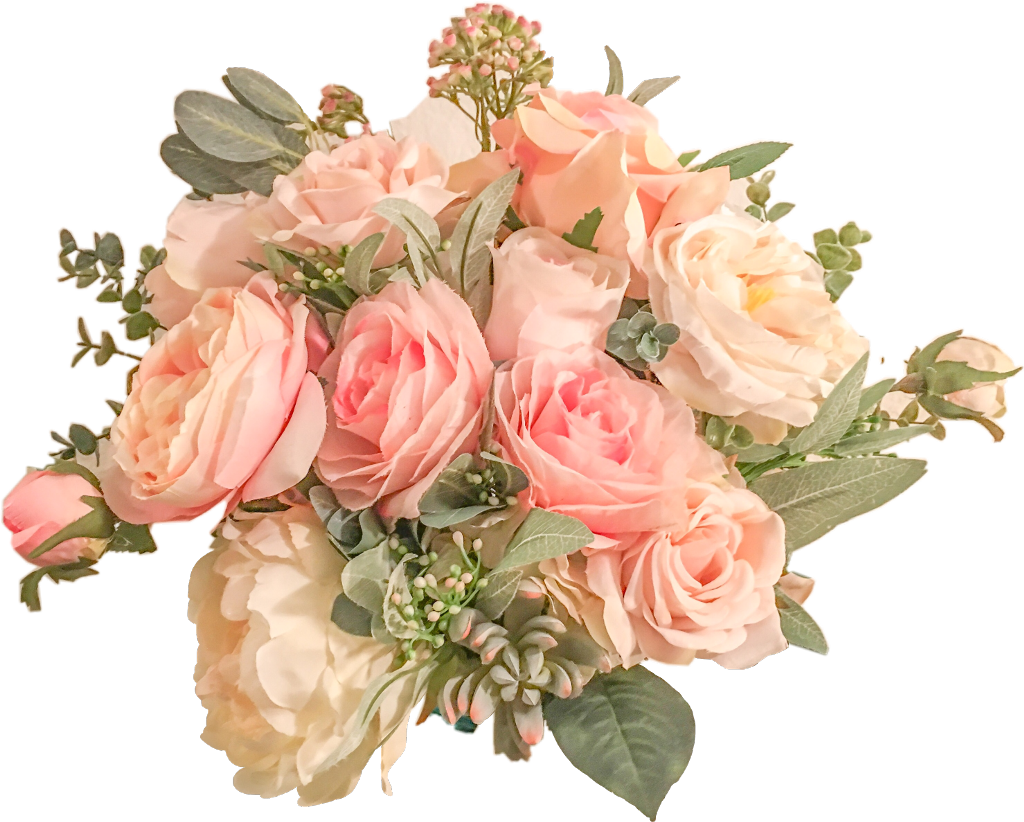 Flower Sticker - Garden Roses (1024x822), Png Download