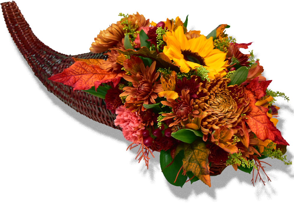Family Gathering Floral Cornucopia - Bouquet (1000x1000), Png Download