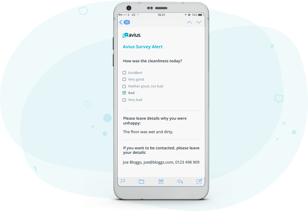 Example Of A Survey Alert - Smartphone (1040x721), Png Download