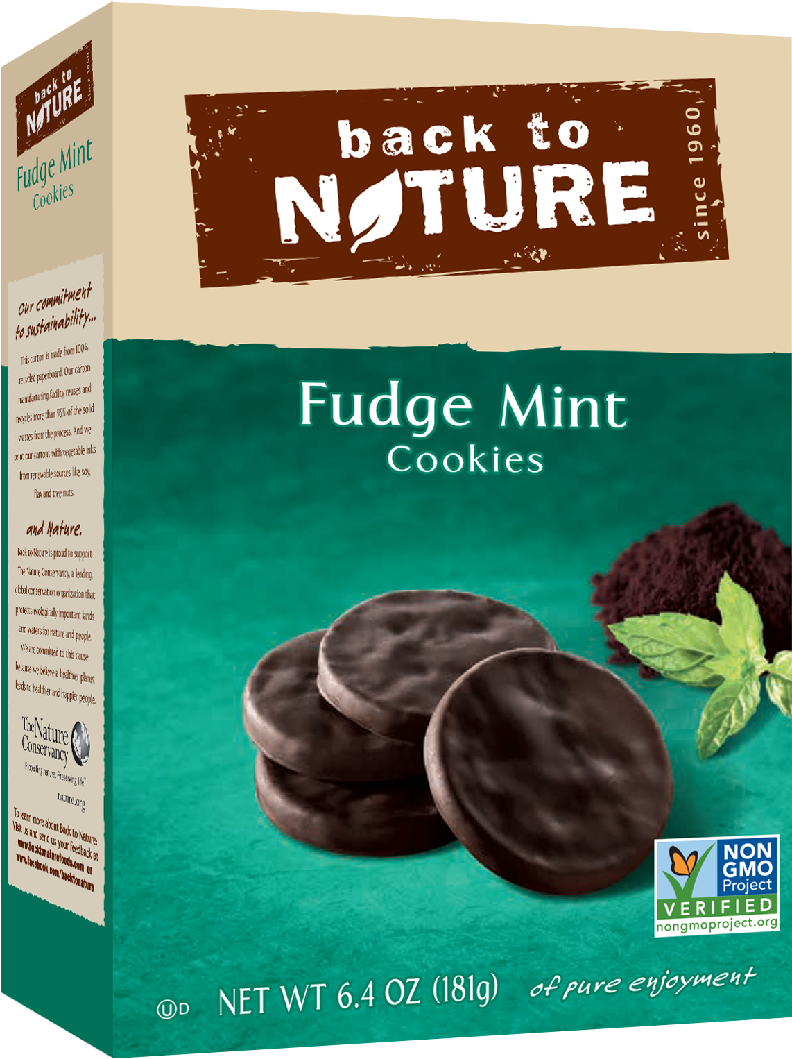 Double Tap To Zoom - Back To Nature Fudge Mint Cookies (1728x1728), Png Download