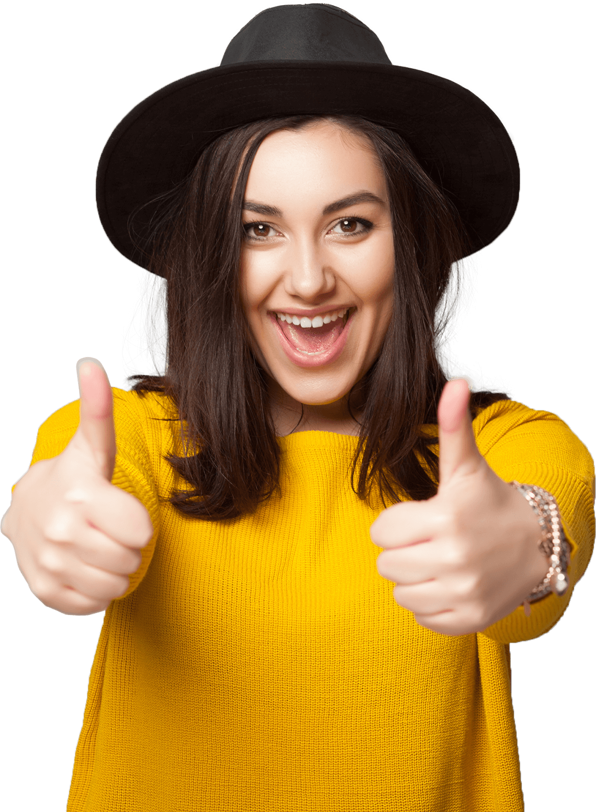 Lifestyle Image Of A Woman With A Yellow T-shirt And - Salud Del Joven (1170x1595), Png Download