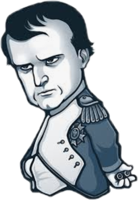Napoleon Drawing Caricature (480x697), Png Download