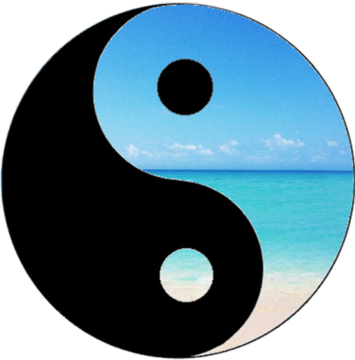 Yin Yang Quote Art Tumblr - Circle (500x682), Png Download