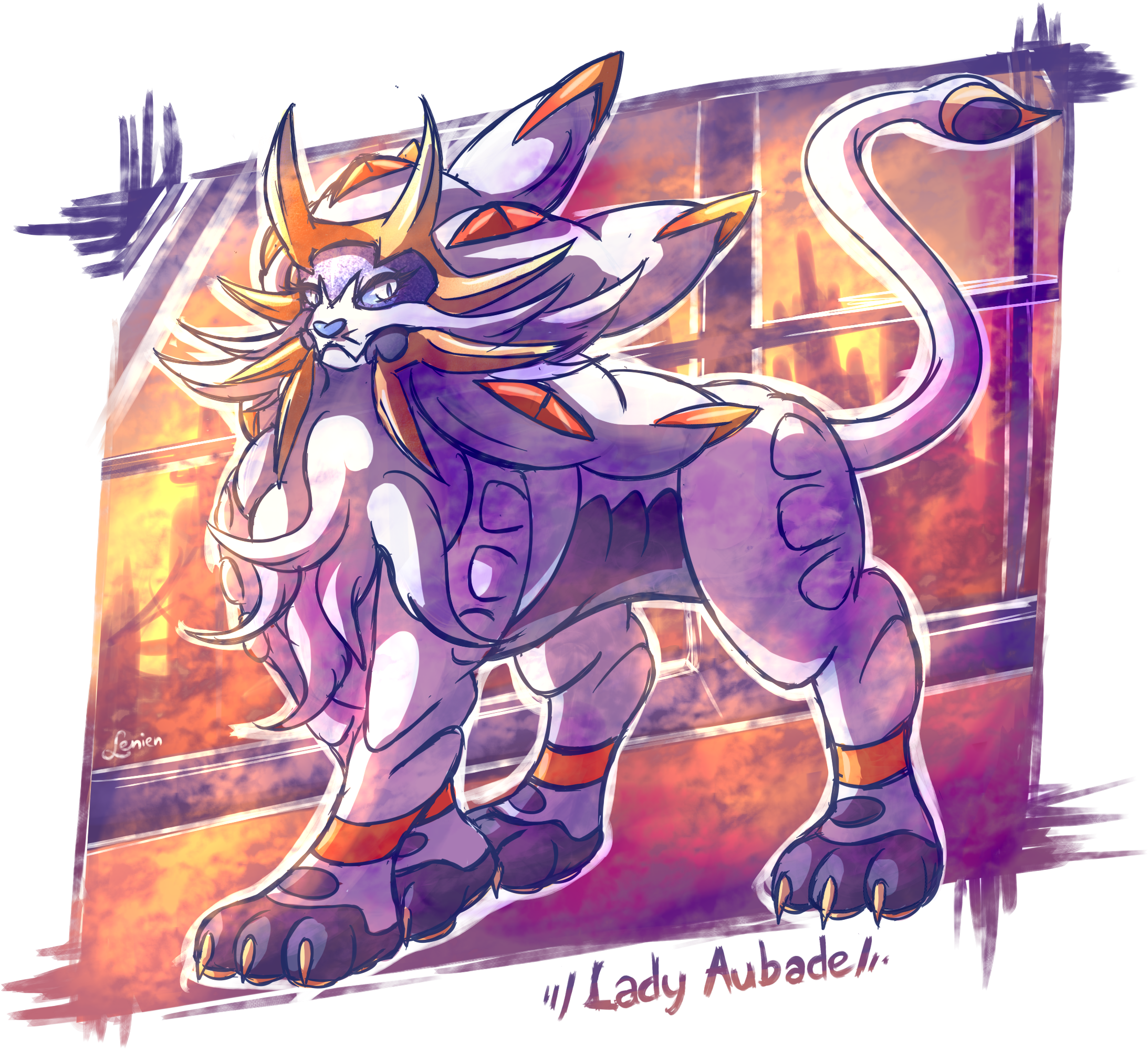Solgaleo - Dawning Brilliance - Illustration (2200x2000), Png Download