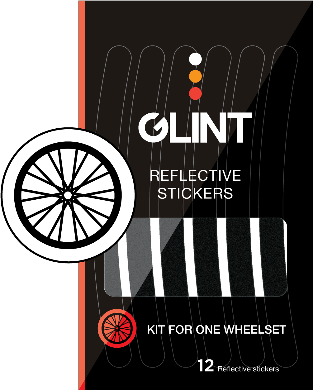 Bike Wheels Reflective Decals - Illustration (1043x1251), Png Download