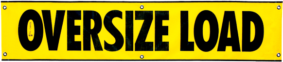 Ms Carita Oversize Load Reflective Banner Avr104 1 - Wide Load Signs (600x600), Png Download