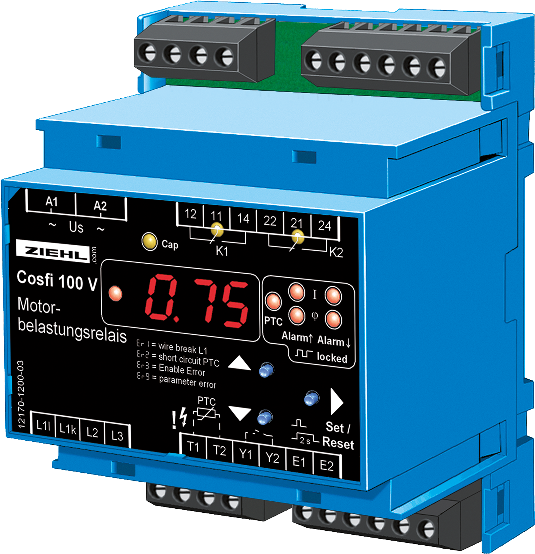 Motor Load Relay Type Cosfi100v - Ptc Thermistor Relay (2880x2160), Png Download