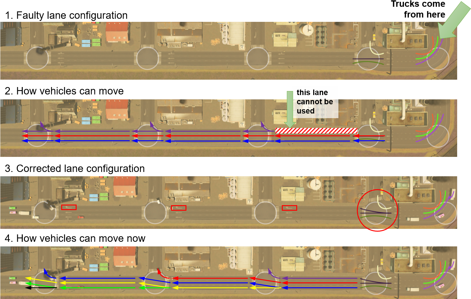 Faulty Lane Connection (1536x988), Png Download