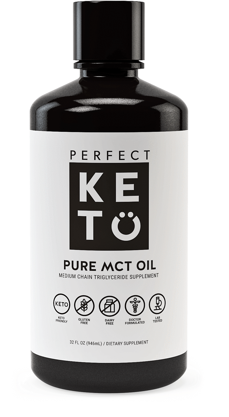 100% Pure Mct Oil - Glass Bottle (820x1640), Png Download