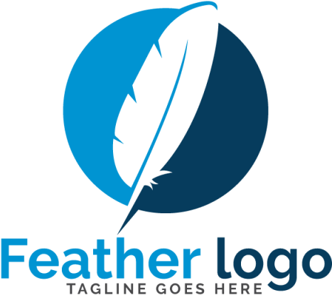 Download Feather Elegant Logo Design Graphic Design Full Size Png Image Pngkit