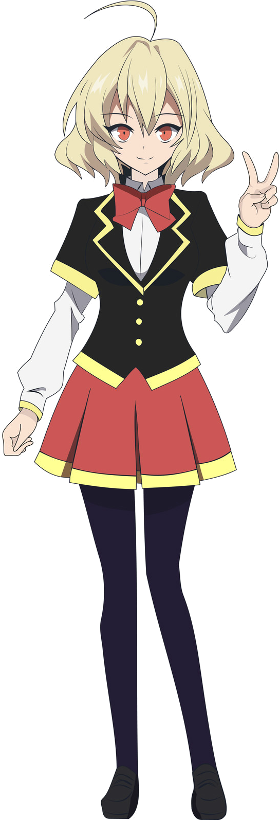 Nio Hashiri - Akuma No Riddle Nio Hashiri Render (600x1594), Png Download