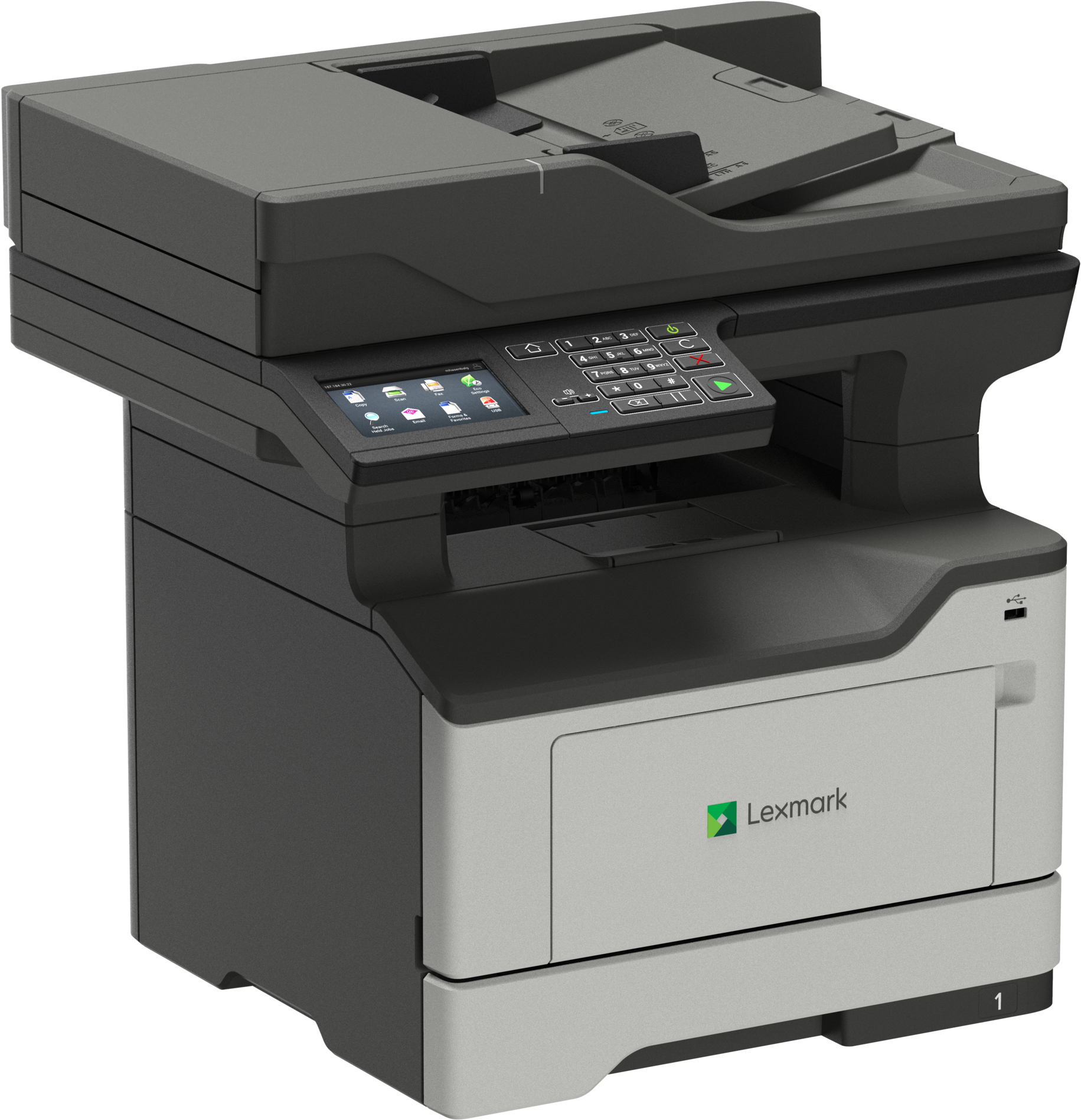 Lexmark Mx522adhe Mono Multifunction Laser Printer - Lexmark Mb2442adwe (1920x1990), Png Download