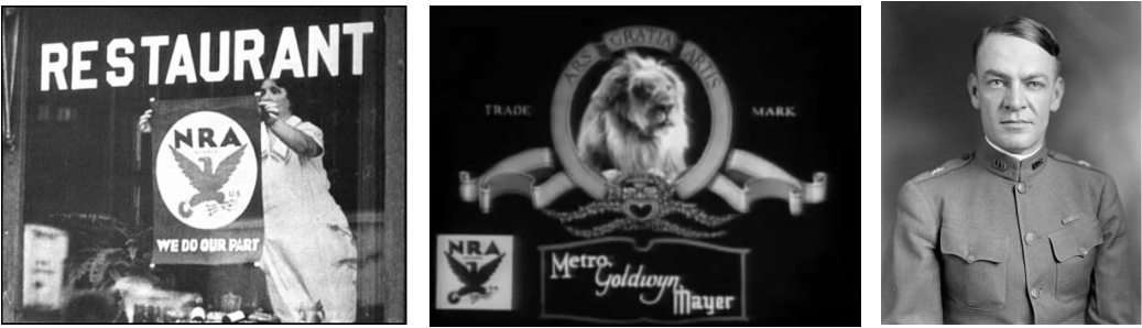 Below From Left To Right - Nra 1930 (1037x298), Png Download