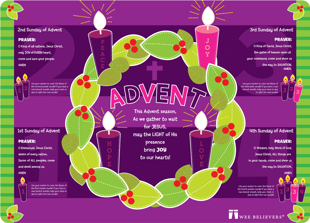 Advent Faith Mat Get It Here - Advent Wreath Explained (1000x1000), Png Download