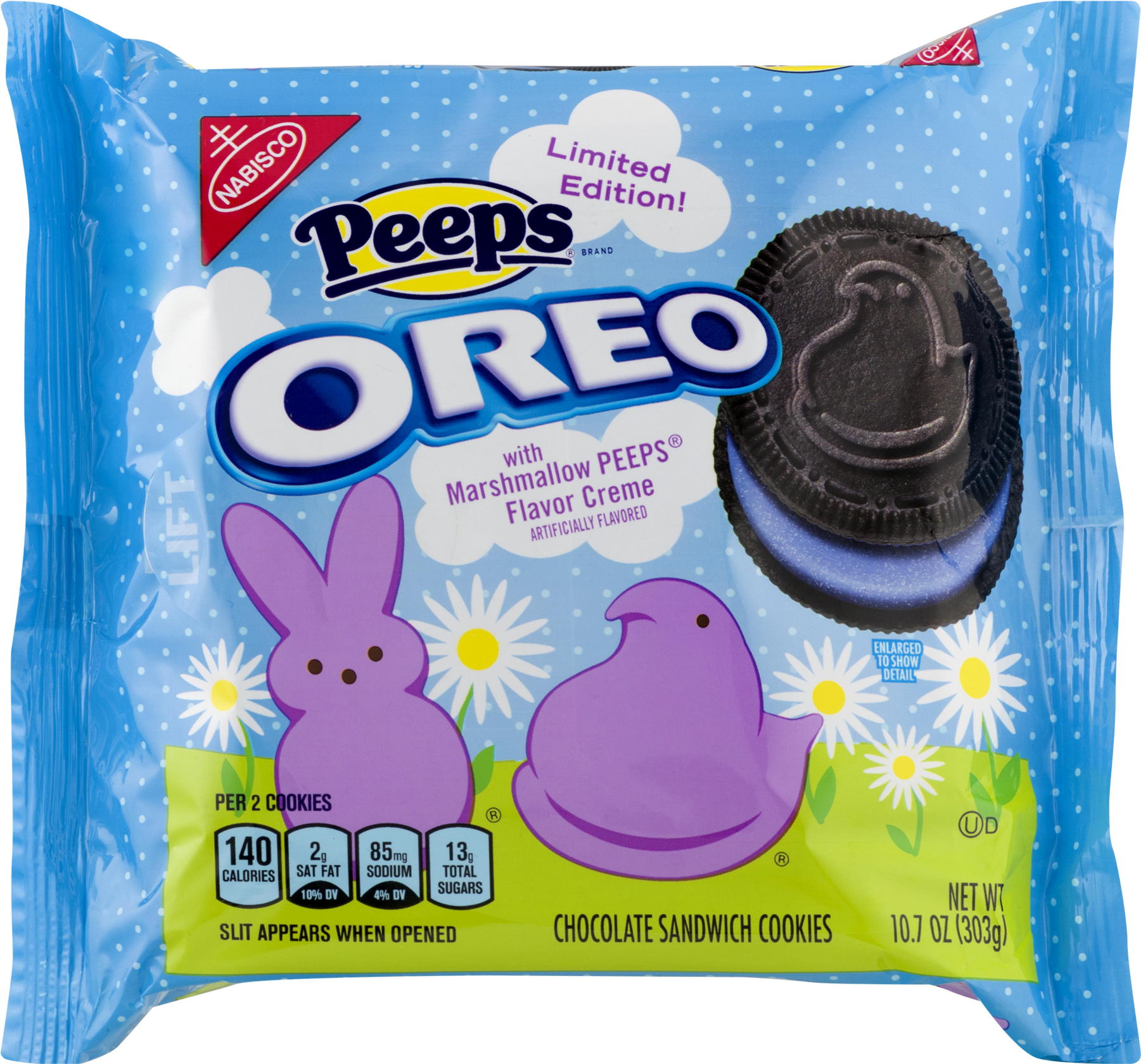 Nabisco Oreo Peeps Chocolate Sandwich Cookies Limited - Oreo Flavors (1800x1800), Png Download
