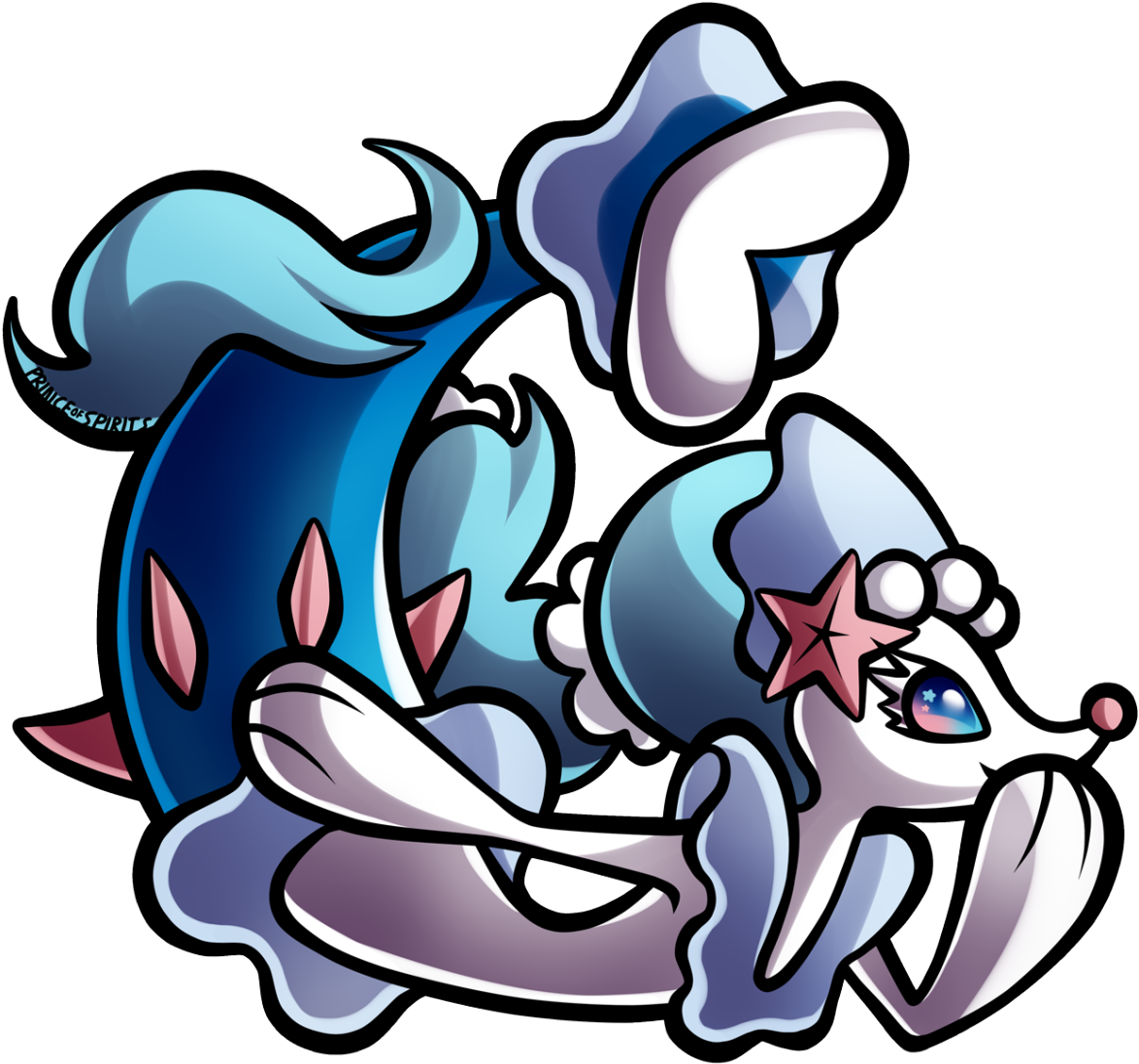Art Of The Alolan Starters And Their Final Evolutions (1280x1240), Png Download