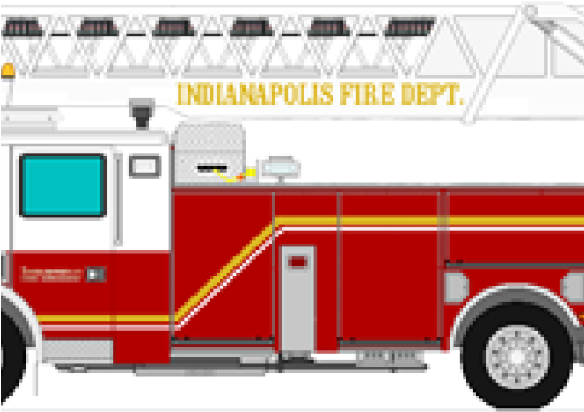 Fire Truck Graphic - Chicago Fire Department (640x480), Png Download