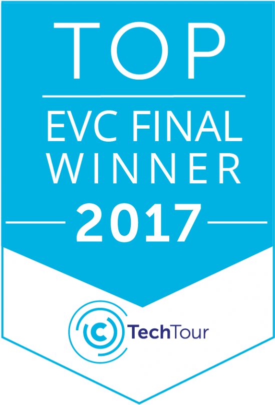 Evc Award Winners Badge - Electric Blue (1000x1000), Png Download