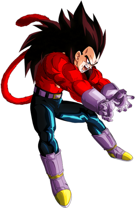 Majin & Ssj 4 Vegeta - Vegeta (540x720), Png Download