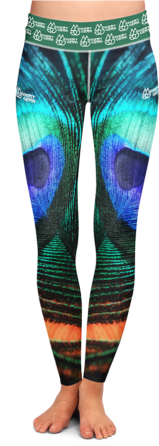 Peacock Feather - Philadelphia Eagles Leggings (900x900), Png Download