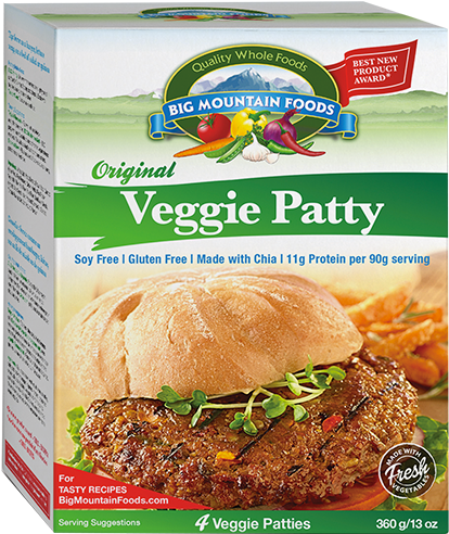 Big Mountain Foods Veggie Patty (600x600), Png Download