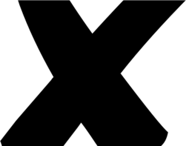 Red Cross Clipart Wrong - Black-and-white (640x480), Png Download