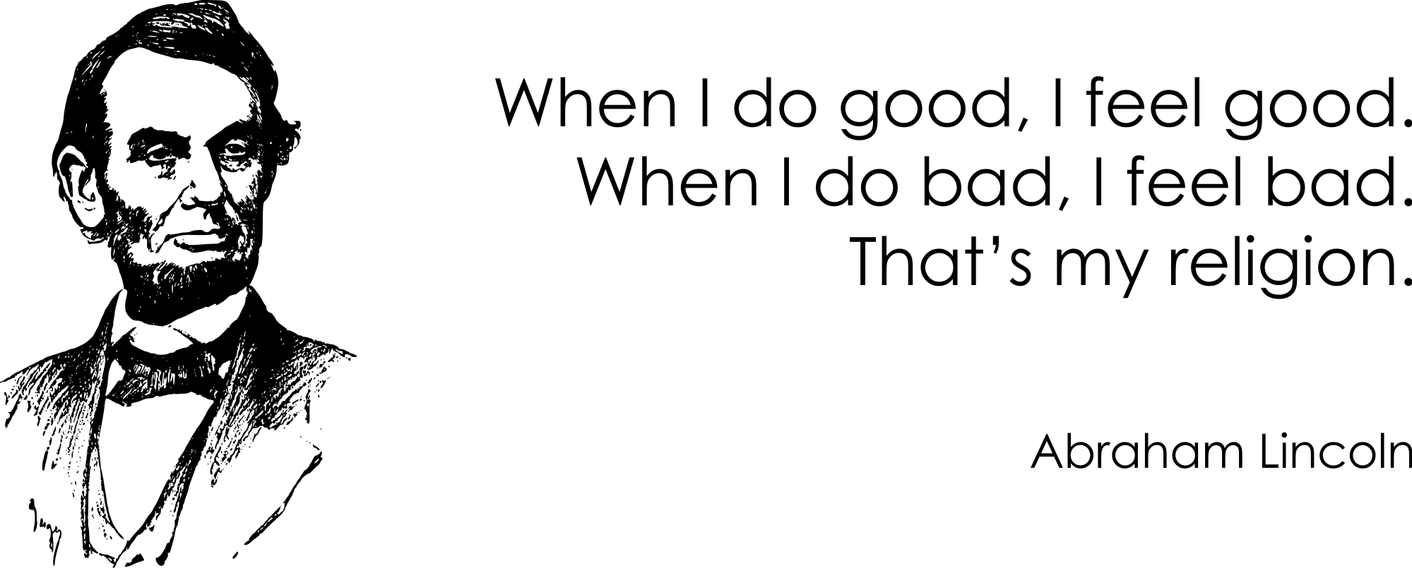 About The Virus - Abraham Lincoln Clipart Black And White (1999x805), Png Download