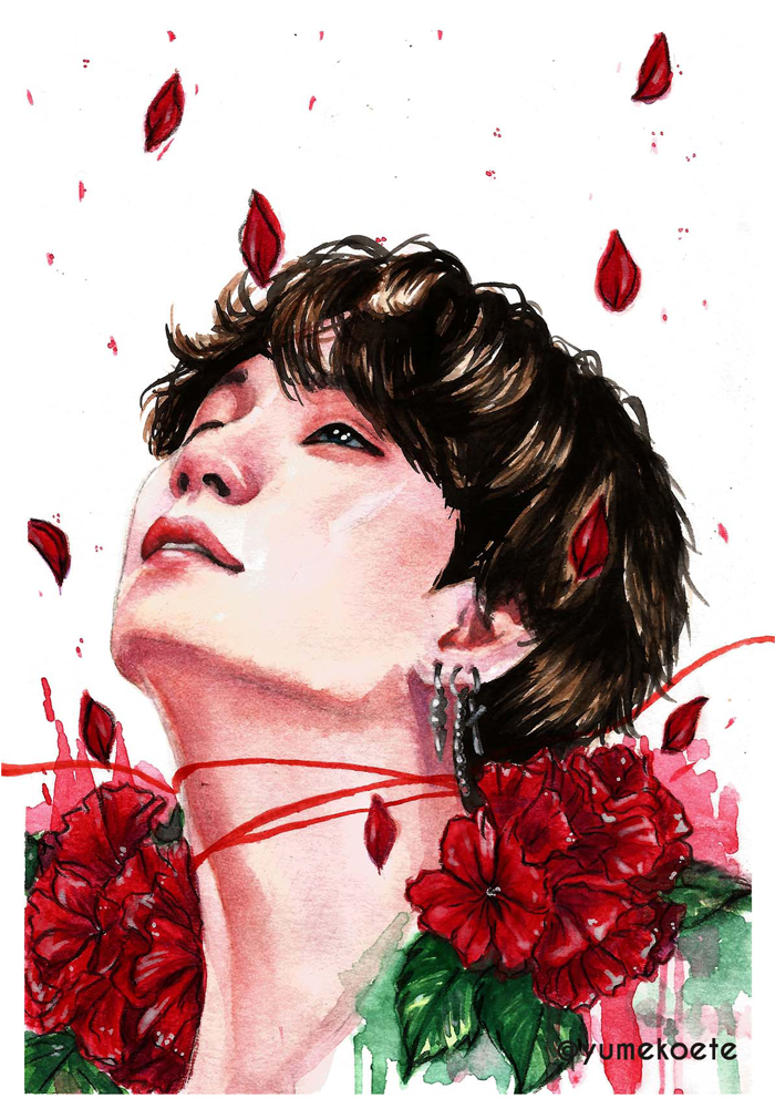 Fate - Yoongi - Illustration (1000x1000), Png Download