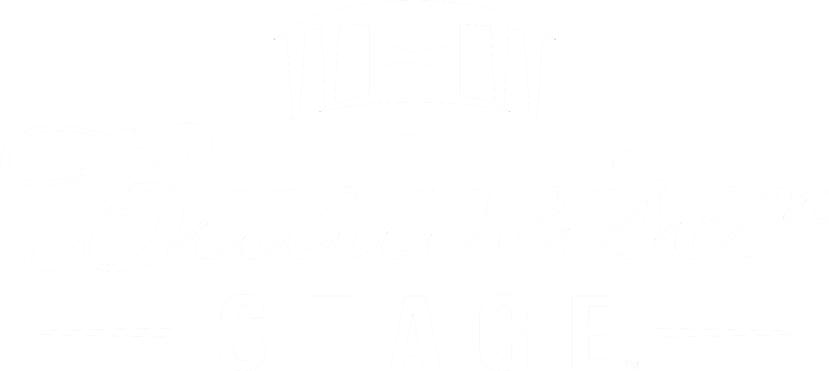 Budweiser Stage - Twitter White Icon Png (2426x1365), Png Download