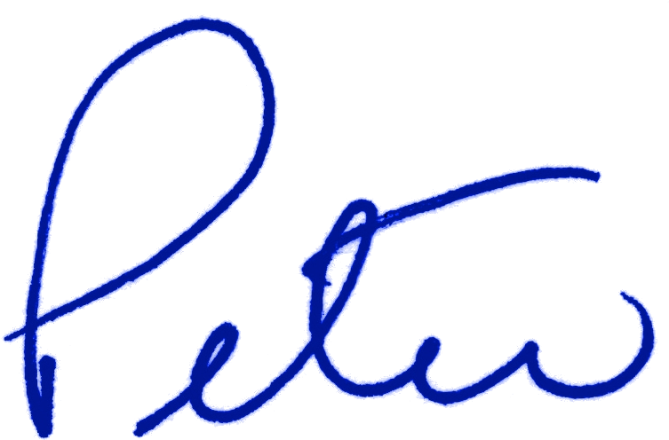 Petersignature Dark Blue (808x536), Png Download