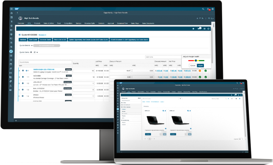 Computer Monitors Displaying Cpq Software - Risk Management Software (900x546), Png Download
