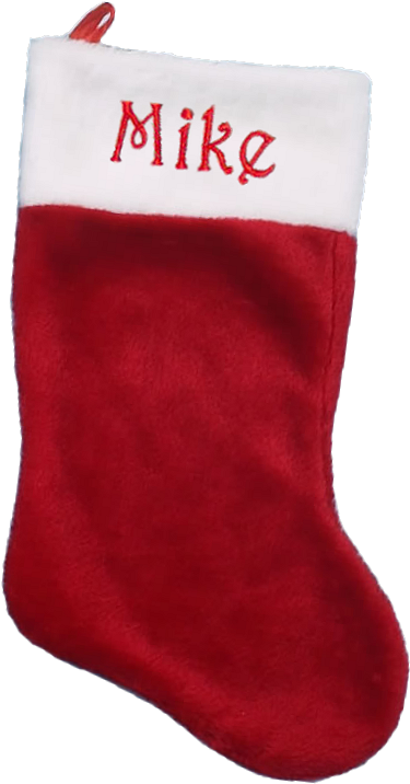 Personalized Christmas Stockings Clipart - Christmas Stocking (426x742), Png Download