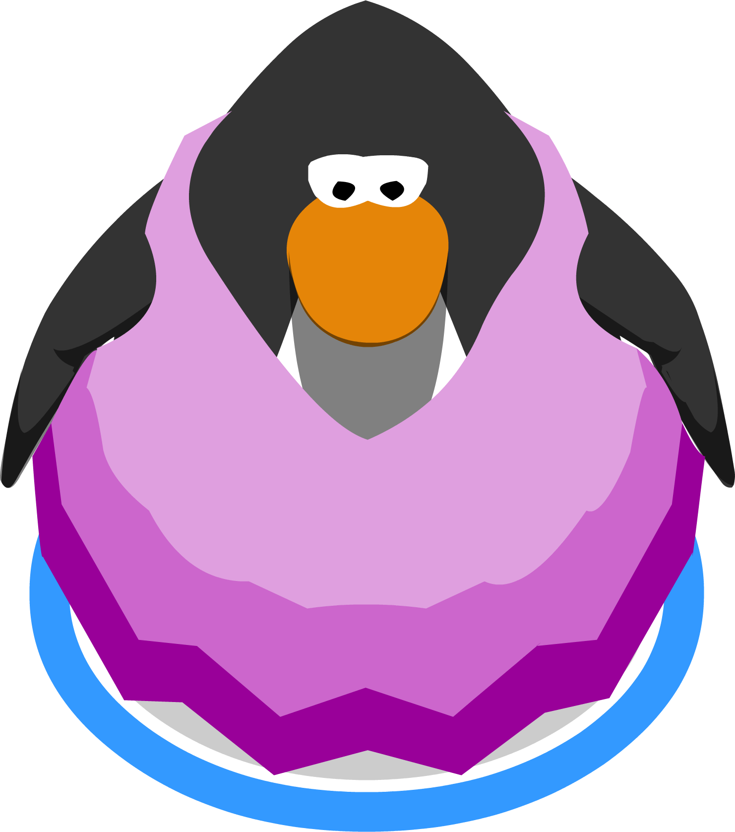 Club Penguin Wiki Fandom - Club Penguin Light Blue Penguin (1482x1677), Png Download