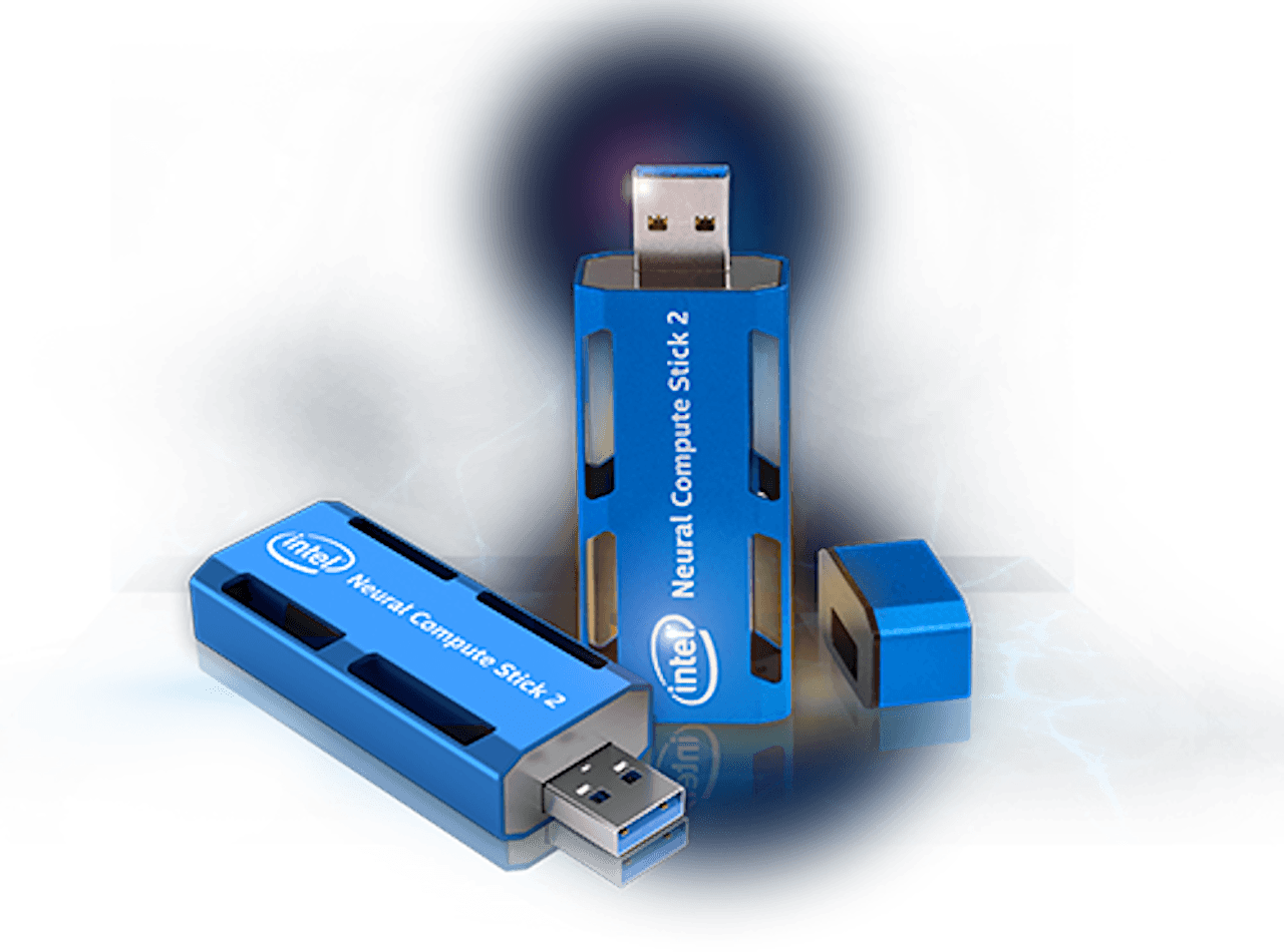 The Intel Neural Compute Stick - Usb Flash Drive (1280x950), Png Download