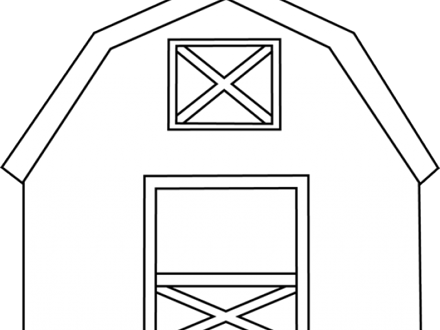 Of California Free Download - Barn Outline Clip Art (640x480), Png Download