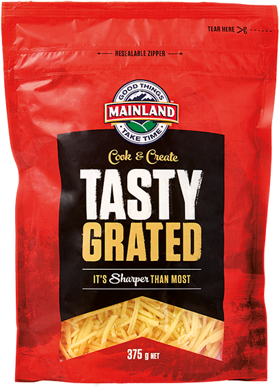 Mainland Tasty Cheese Grated (750x573), Png Download