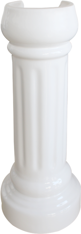 Mondella White Maestro Vitreous China Pedestal - Column (800x800), Png Download