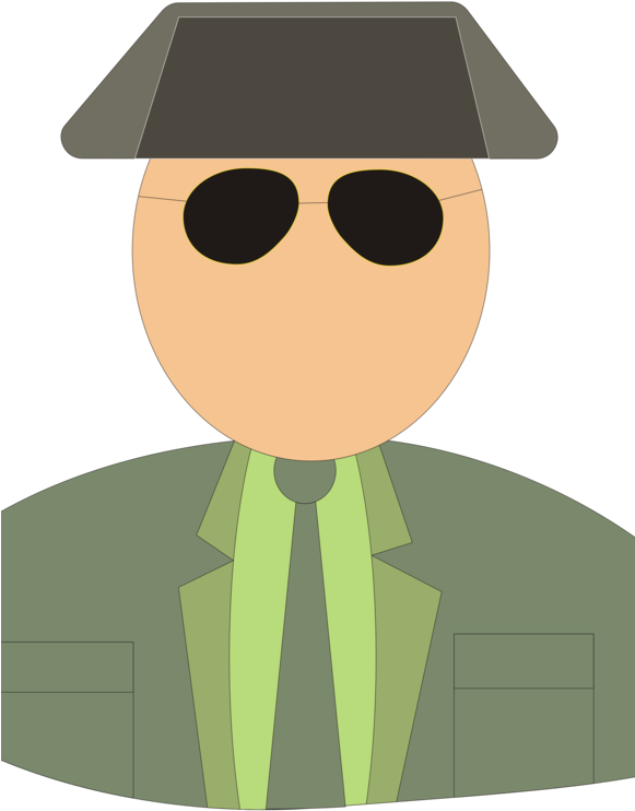 Drawing Computer Icons Civil Guard Silhouette - Guardia Civil Clipart (580x750), Png Download