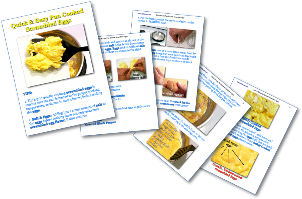 Pan Cooked Scrambled Eggs Picture Book Recipe Pages - Scrambled Egg Visual Recipe (1024x678), Png Download